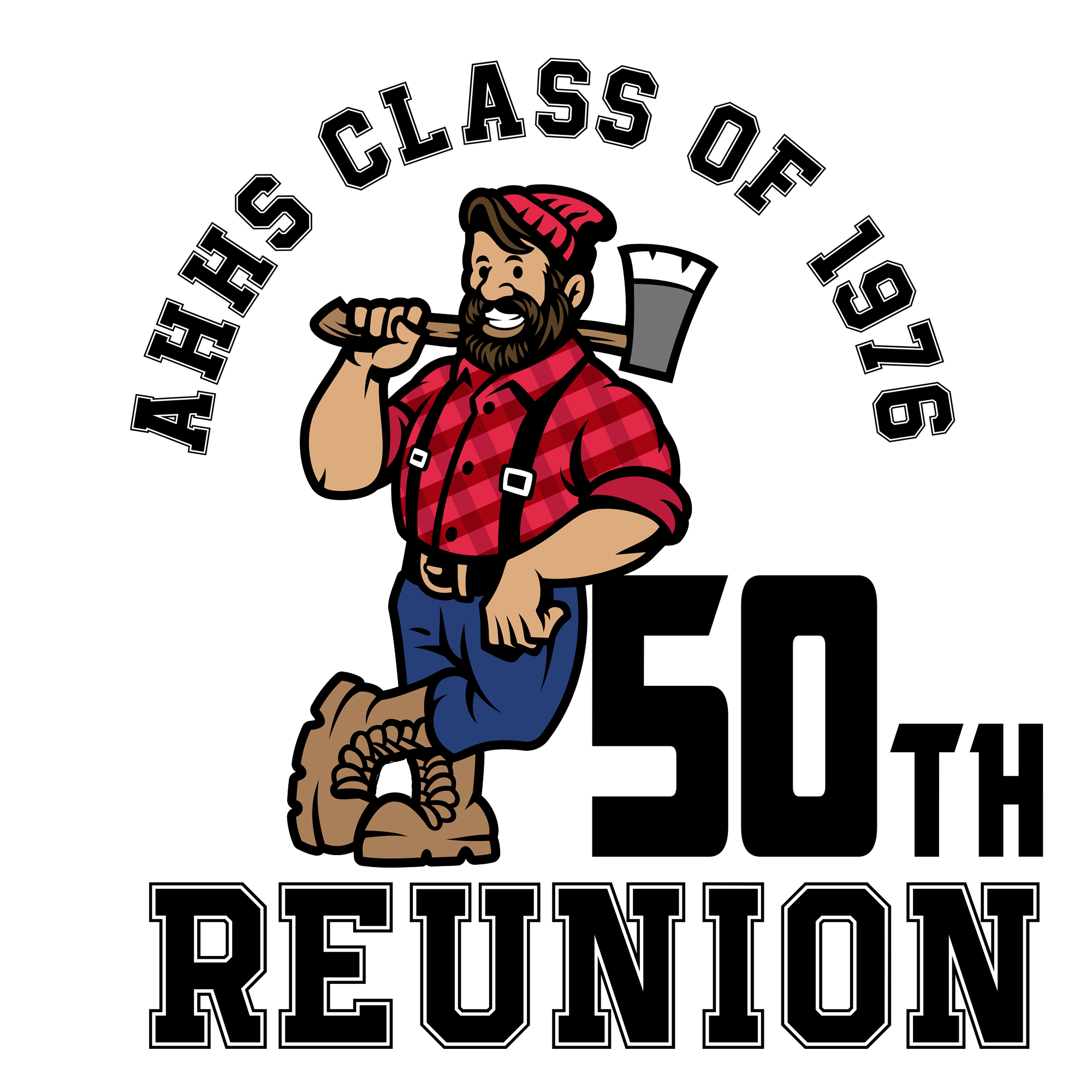 Arthur Hill High School Clas of 1976 50th Reunion Logo